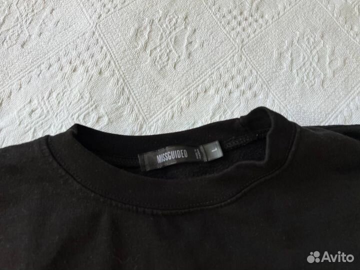 Черный свитшот Missguided оверсайз р.L