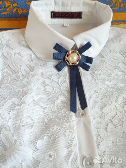 Блузка школьная на девочку рост 128 134