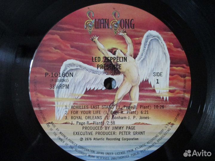 LP Led Zeppelin – presence (japan)