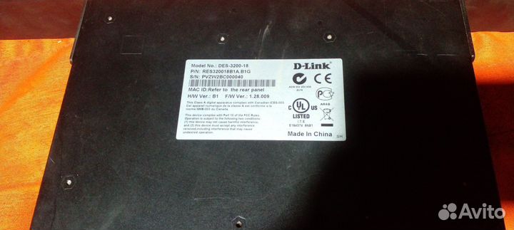 Коммутатор Dess 3800-18