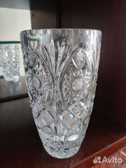 Ваза хрустальная СССР чехия