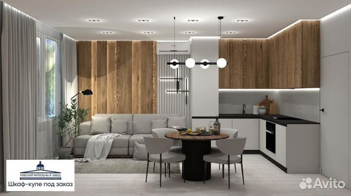 Шкаф купе с зеркалом