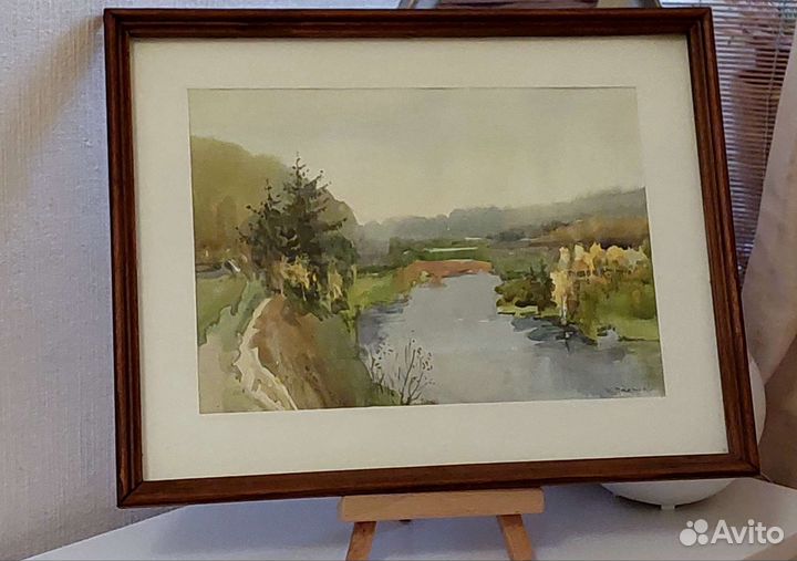 Картина акварель пейзаж 