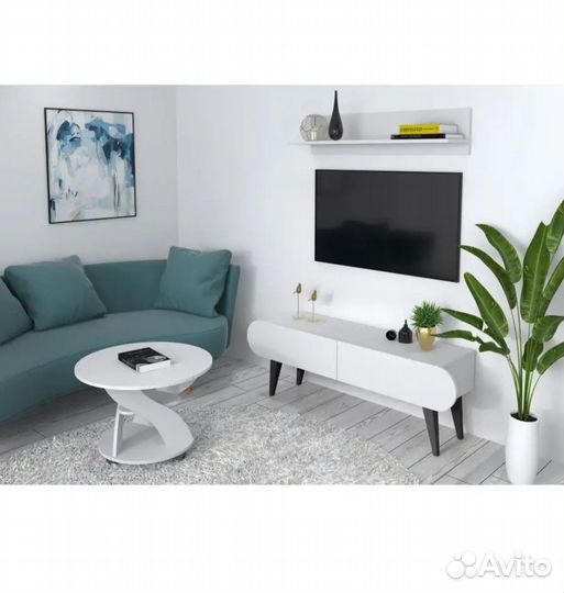 Тумба под тв белая