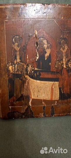 Старинные икона успение пр богородицы