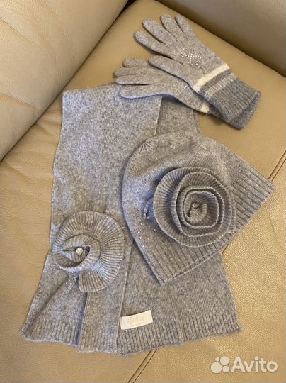 Комплект шапка, шарф, перчатки