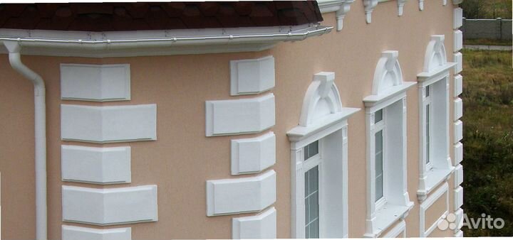 Декор для фасада / карнизы, молдинги, колонны