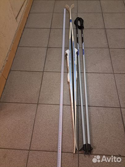 Лыжи Fischer с палками