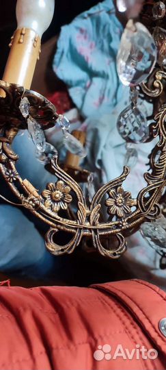 Люстра бронзовая