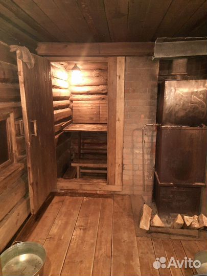 Баня на дровах с мангалом