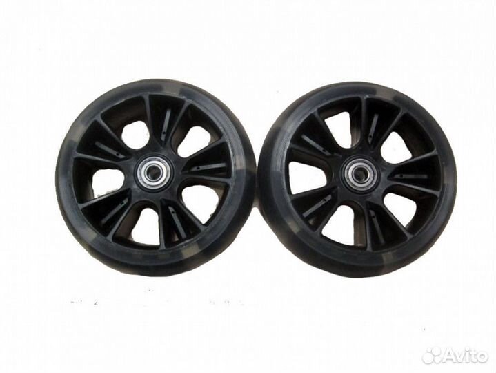 Колеса для самокатов 135*50мм (PU, цвет: черный)