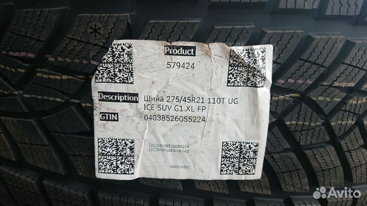 Goodyear UltraGrip Ice SUV Gen-1 275/45 R21 110T