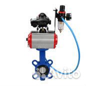 Затвор дисковый поворотный DN.ru GGG50-GGG40-epdm Ду40 Ру16 межфланцевый, корпус - чугун GGG50, диск