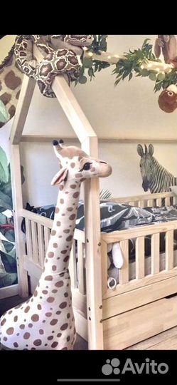 Кровать домик с доп спальным местом