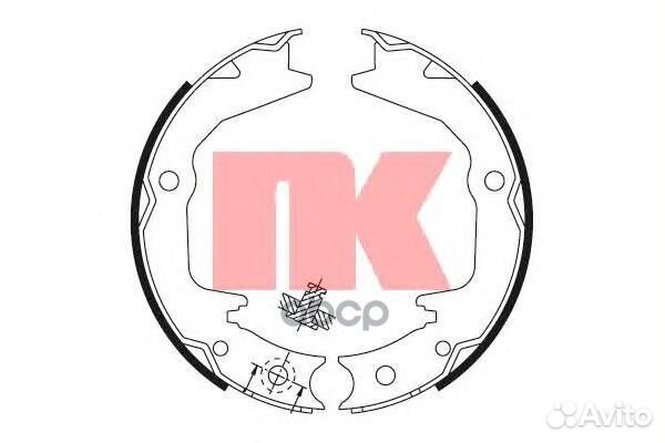 Комплект тормозных колодок, стояночная тормозна