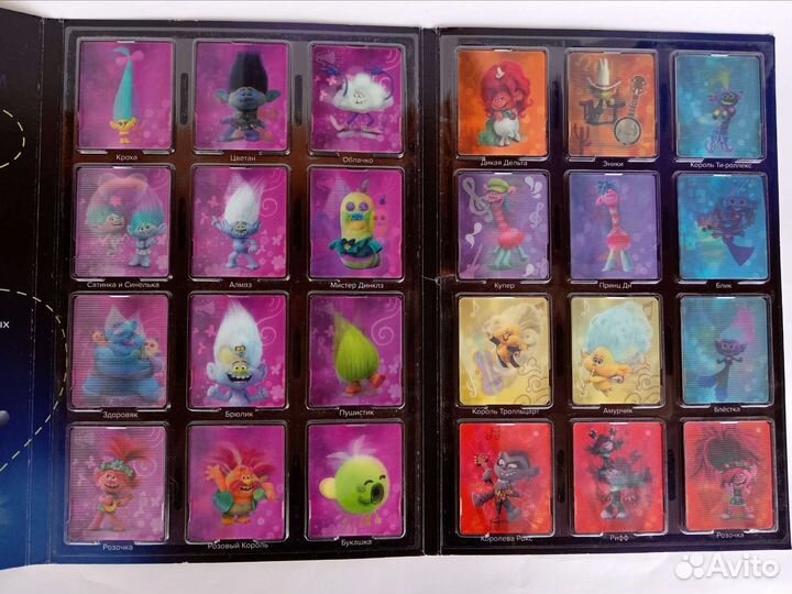 Тролли розочка, тролли ластики, карточки Тролли