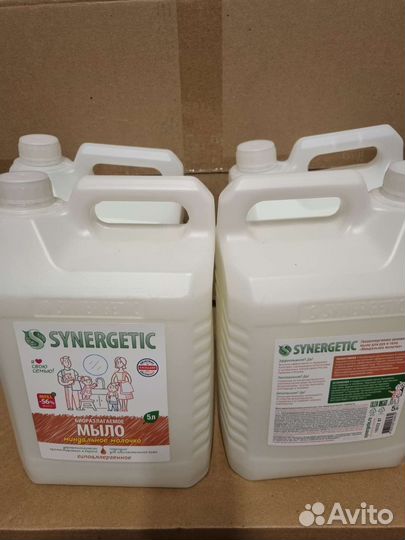 Жидкое мыло Synergetic миндальное молочко 5л