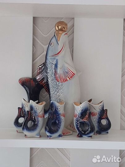 Антикварный набор Рыбки