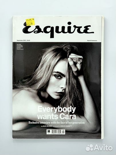 Роскошный журнал Esquire UK интервью Кары Делевиль