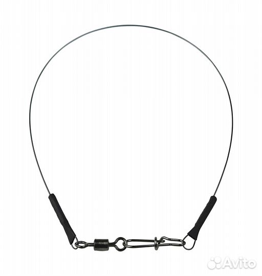 Поводок титановый, 25 см, тест 18кг