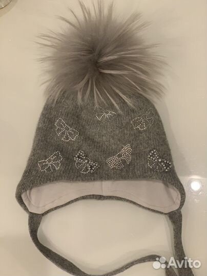 Шапка зимняя для девочки 50 52