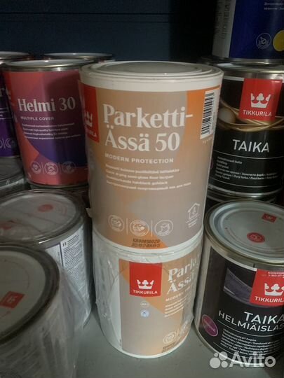 Лак Tikkurila Parketti assa 20,50 для пола