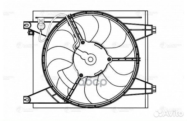 Э/вентилятор кондиц. lfac0820 luzar