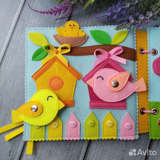 Книжка из фетра Розовая фея