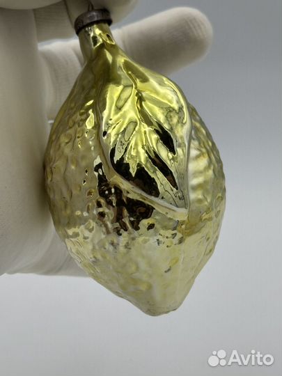 Елочные игрушки СССР лимон (789)