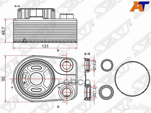 Радиатор масляный nissan qashqai 07/renault CA