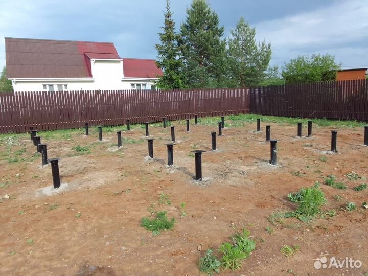 Установка винтовых свай