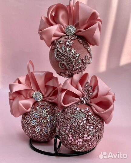 Новогодние шары игрушки ручной работы