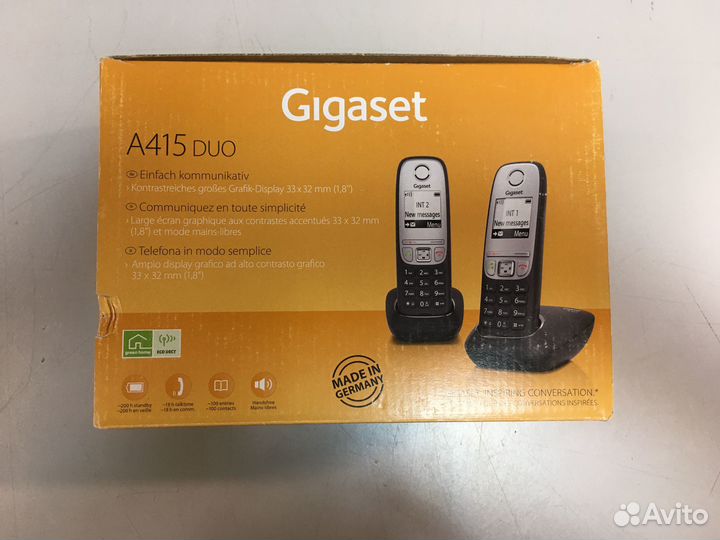 Телефоны Gigaset A400H/A415 DUO/A415 A DUO
