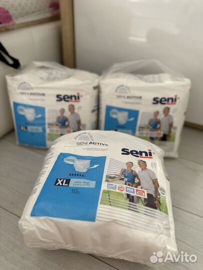Трусы подгузники для взрослых seni XL 3 упаковки