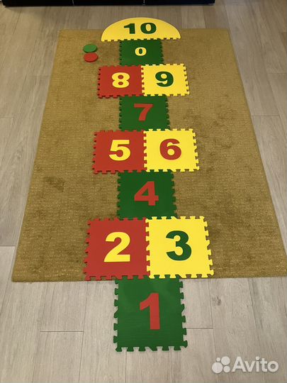 Коврик пазл мягкий Классики цифры