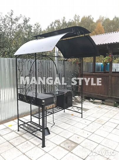 Мангал с крышей