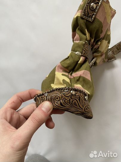 Винтажная сумка кросс боди camo bimbo