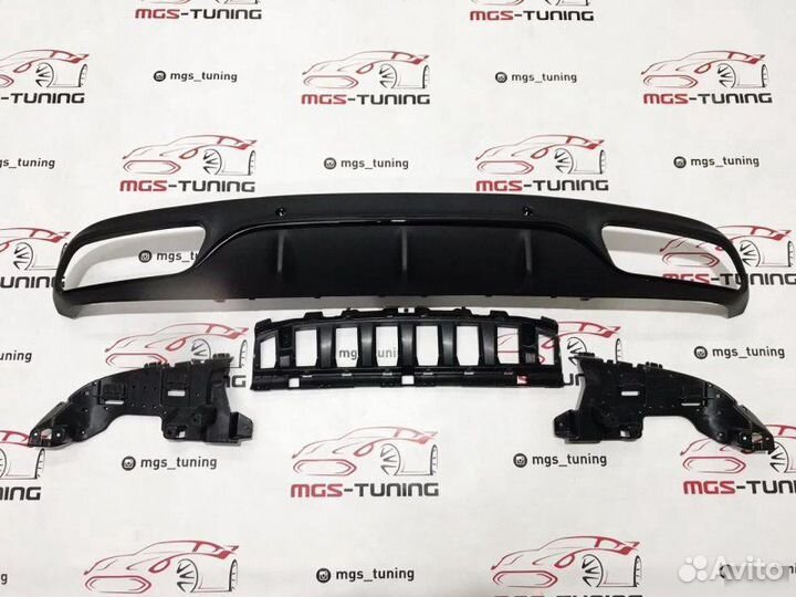 Диффузор C-Coupe c205 C63 AMG черный