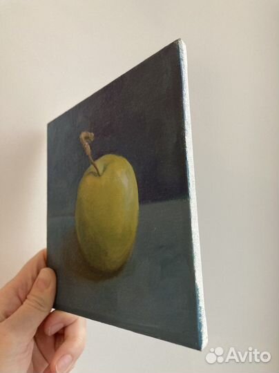 Картина маслом этюды фруктов/ мандарины / яблоки
