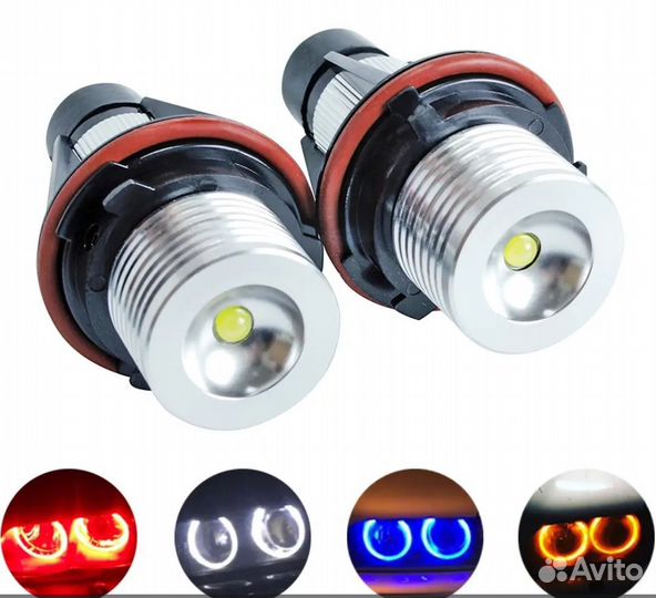 Светодиодные габаритные огни ангельские глазки BMW