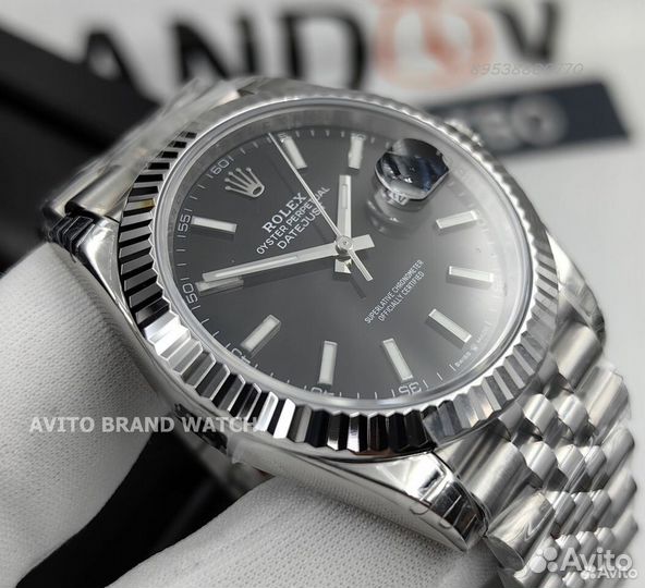 Часы Rolex datejust black dial новые видео