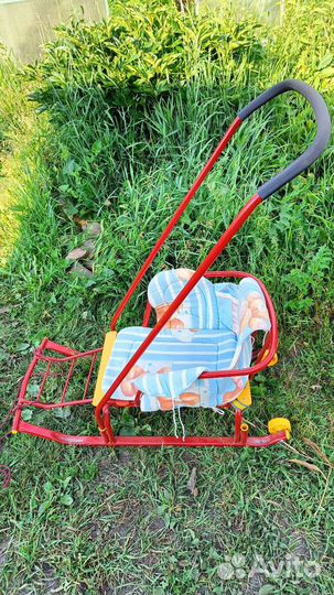 Мягкая игрушка, детские санки