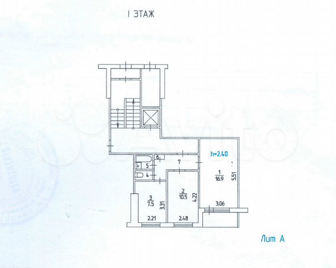 Нежилое помещение свободного назначения, 43 м²