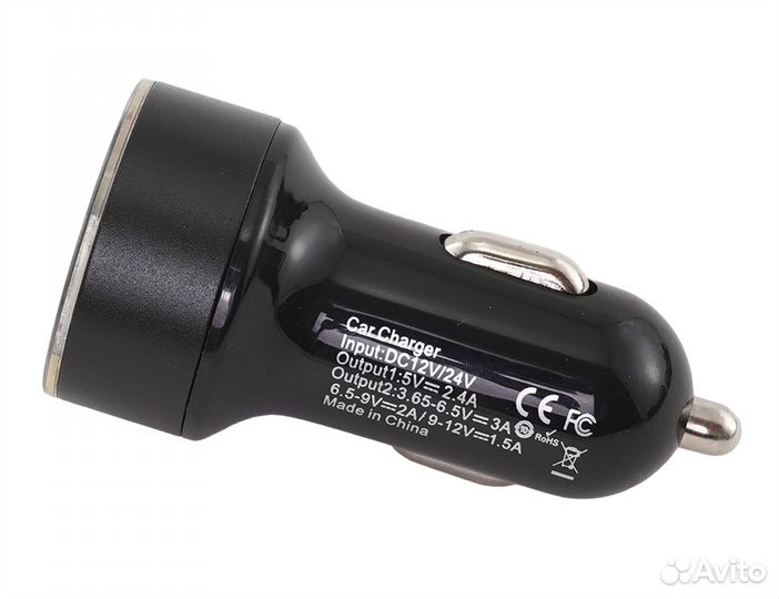Автомобильное зарядное устройство быстрая (2 USB)