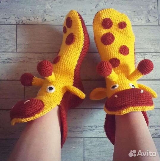 Носки ручной работы Жираф