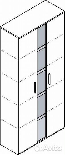 Шкаф Altea со стеклом 2 двери