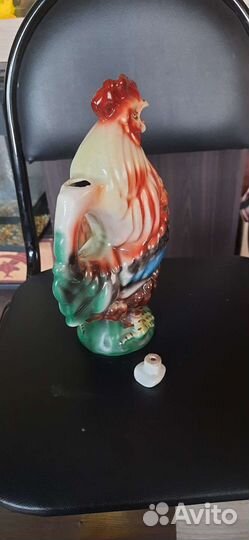 Фарфоровый петушок, штоф, СССР
