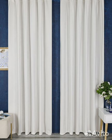 Бархатные шторы Беллиссимо пломбир