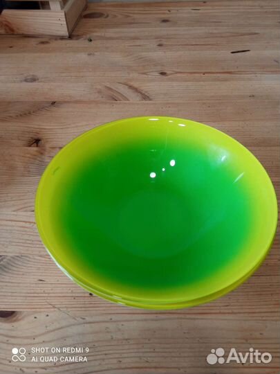 Luminarc Fizz зелёный, чайный сервиз, тарелки