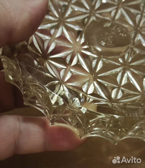 Стеклянная пепельница времен СССР и современная